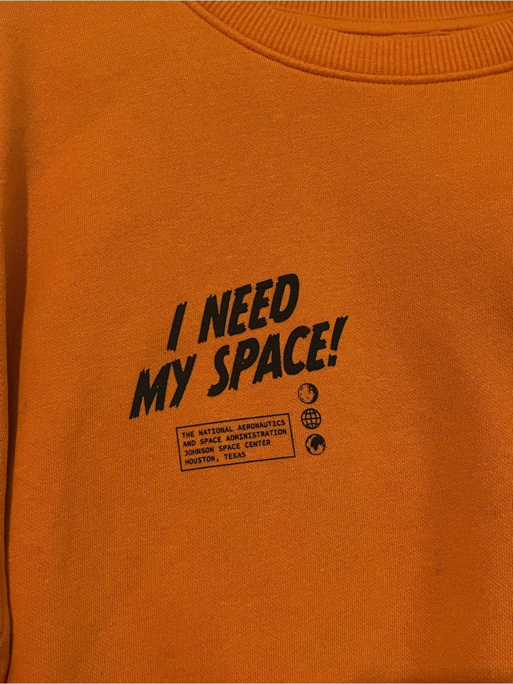 Vintage NASA Orange Sweatshirt
